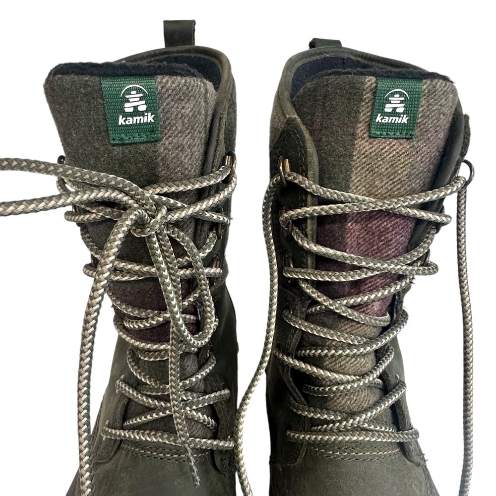 Kamik 3M Thinsulate Water Resistant Genuine Leather Lace Up High Boots Womens 7 - Picture 9 of 13